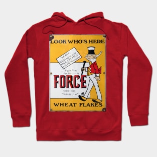 Force Wheat Flakes, vintage enamel sign. Hoodie